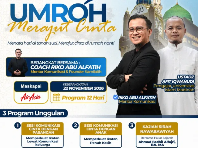 Umrah Merajut Cinta — Coach Riko Abu Alfatih · 22 Nov 2026